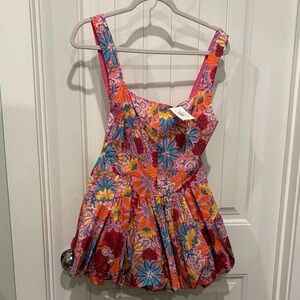 Floral Pink Mini Dress